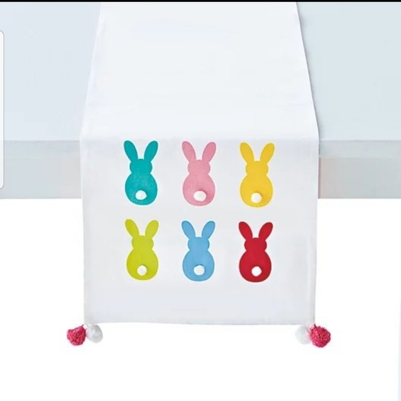 NEW! Spring / Easter Reversible Table Runner 14 x 90" - Picture 2 of 8